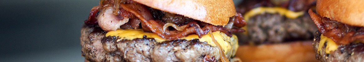 Eating American (New) Burger at Blazing Onion Burger Co restaurant in Gig Harbor, WA.